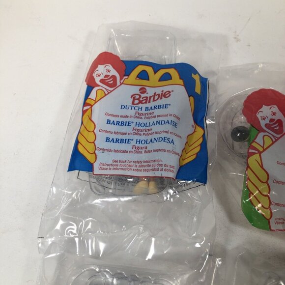 McDonalds Vtg 1995 International Barbie Happy Meal Toys Set 1-4 - Picture 3 of 10